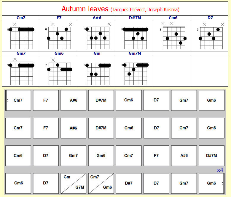 Accords Autumn leaves