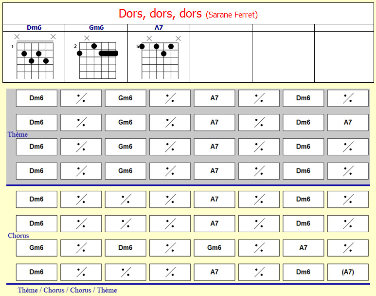 Accords Dors, dors dors