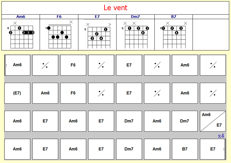 Accords Le vent