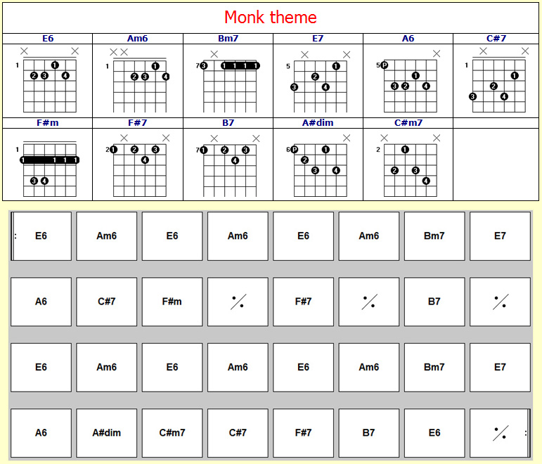 Accords Monk Theme