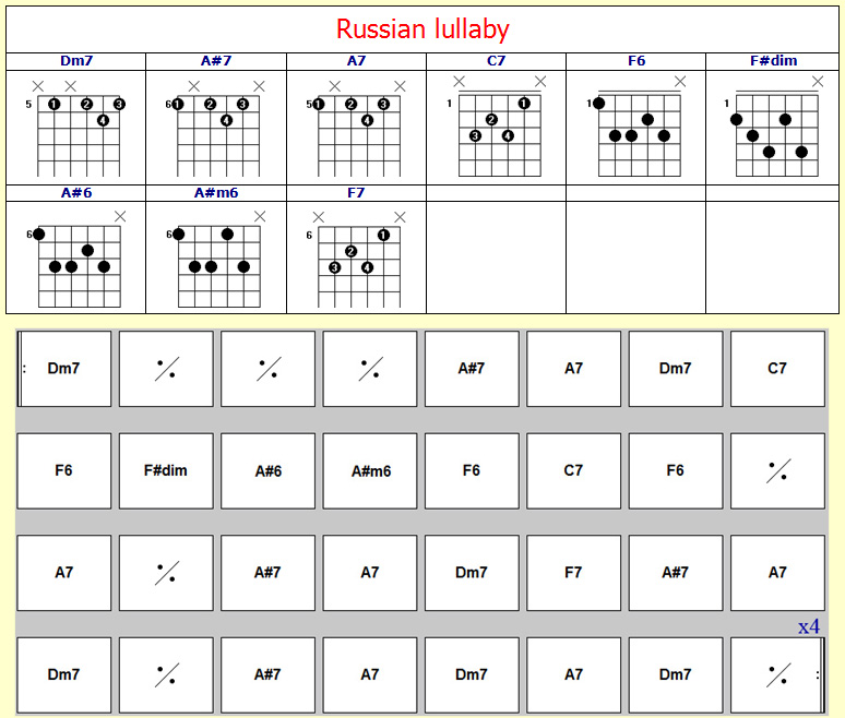 Accords Russian Lullaby